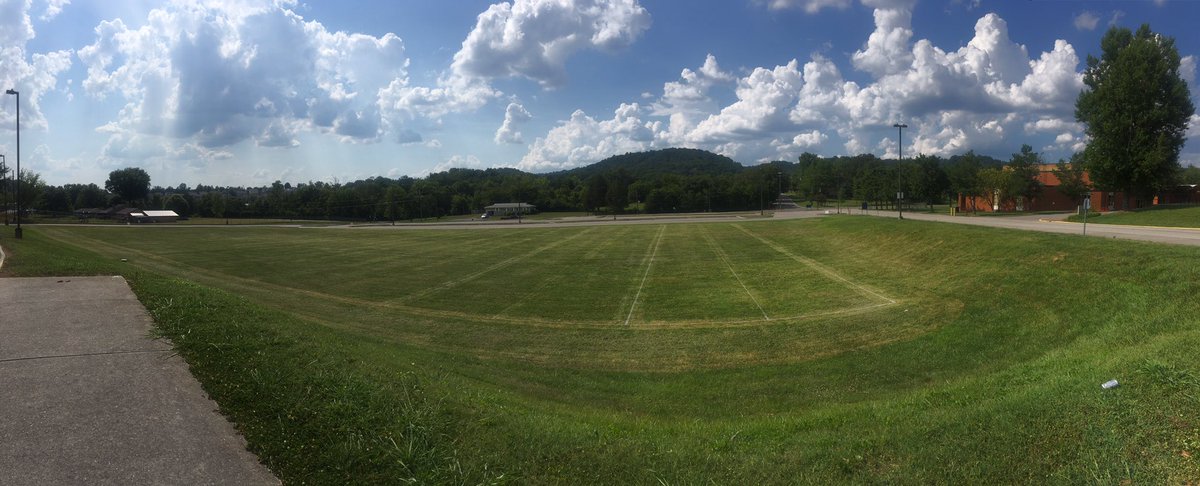 The field is empty even though today would normally have been the start of Band Camp. If you haven’t yet done so, please head to the website for updates from our new director, Mr Mull, to keep up with the ongoing situation.