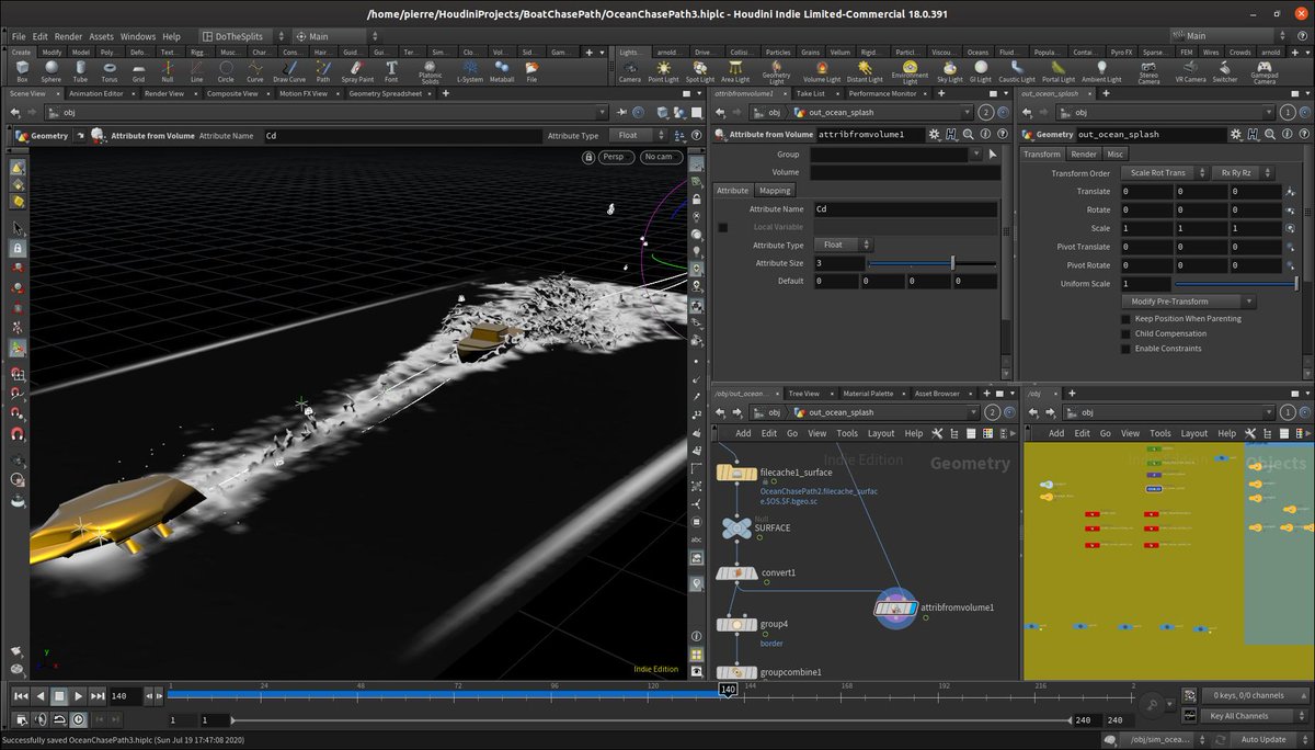 PierreJamesM's tweet photo. The things we can do in Houdini. White water coming up 

#3d #sidefx #houdini #vfx #ue4 #actionmovies #nuke https://t.co/4sjeMTaaUO