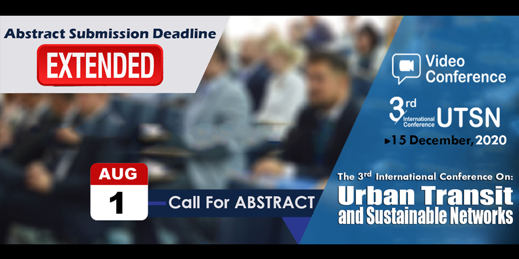 UTSN2020's tweet photo. Due to requests from many authors, Abstracts submission deadline has been extended to August 1, 2020.
All interested researchers can still submit their papers/abstracts online https://t.co/Eq2bgb14kr

#IEREK #UTSN #Urban #Sustainable #Network #CFP #CallforAbstract #Transportation https://t.co/3cCWDrhcr5