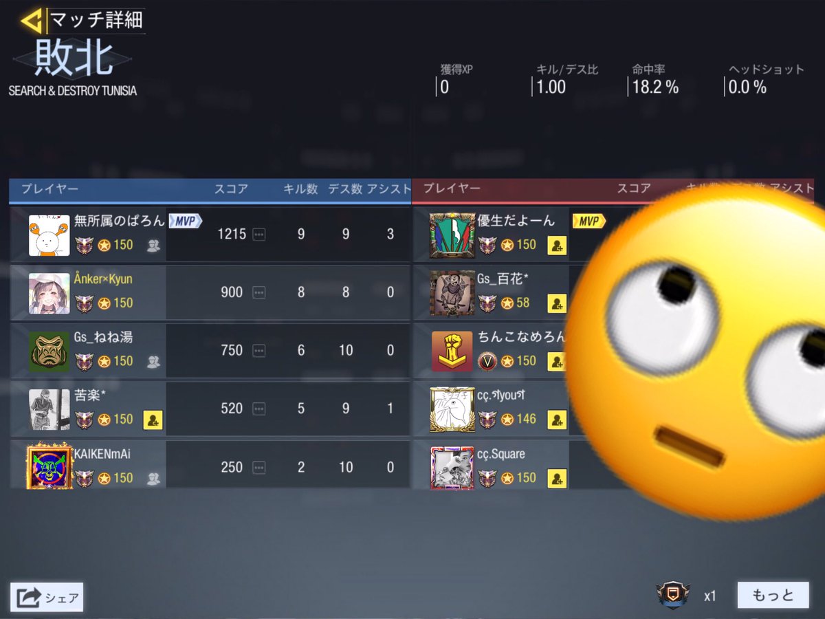 vamos_codm's tweet image. 【スクリム】curaçao様
　GGL BO3   結果:1-2 敗北
　対戦ありがとうございました。
#CoDモバイル 
#CoDmobile
#CoDモバイルスクリム