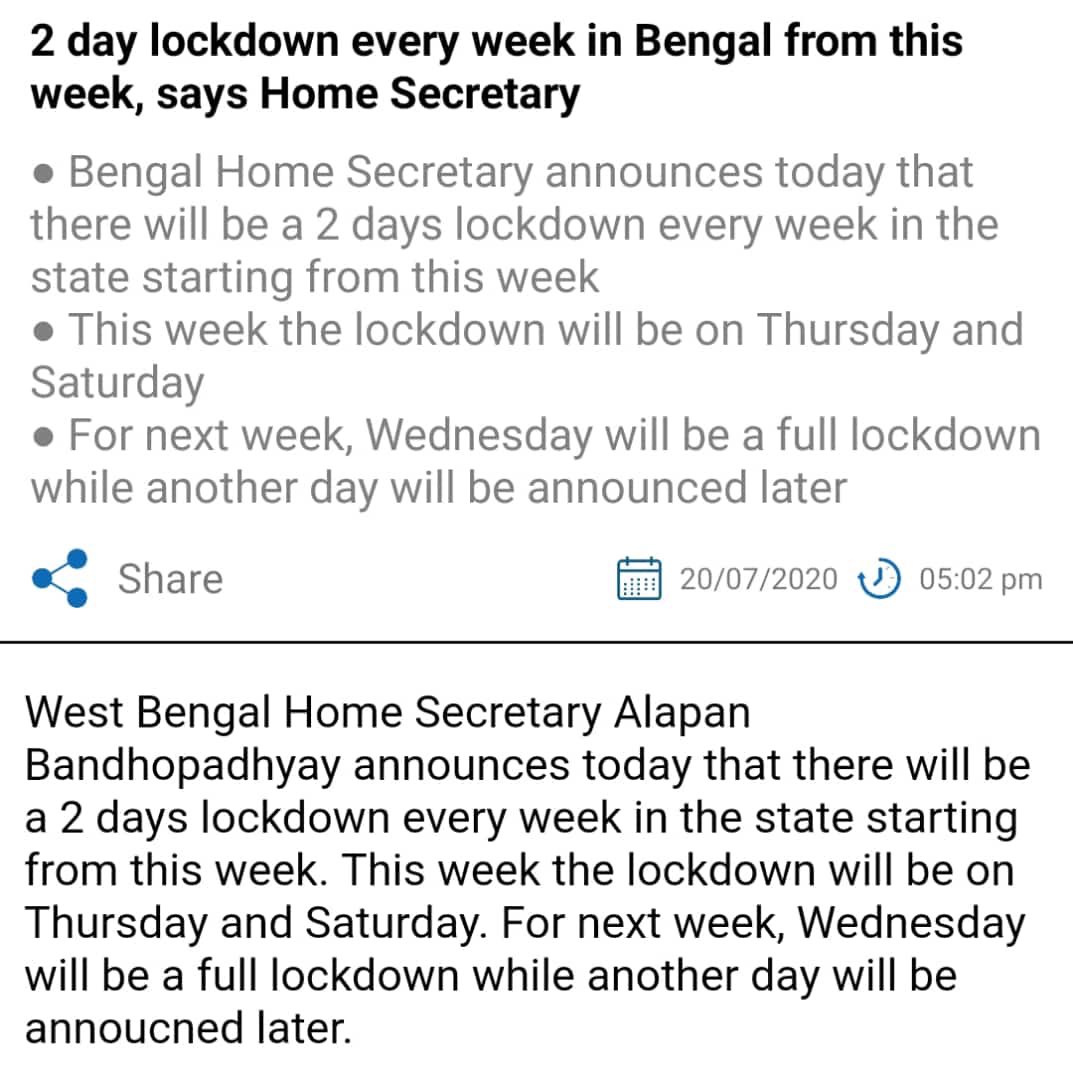 swastika24's tweet photo. What kind of crap is this ? 
Every week lockdown for 2 days. 
Every week different different days. This week Thursday &amp; Saturday. 
Next week Wednesday and no one knows which other day ?! 
WELCOME to New kind of ‘Musical Chair’ !! 
If not Covid, people will lose it over confusion. https://t.co/H9lCupD7Ji