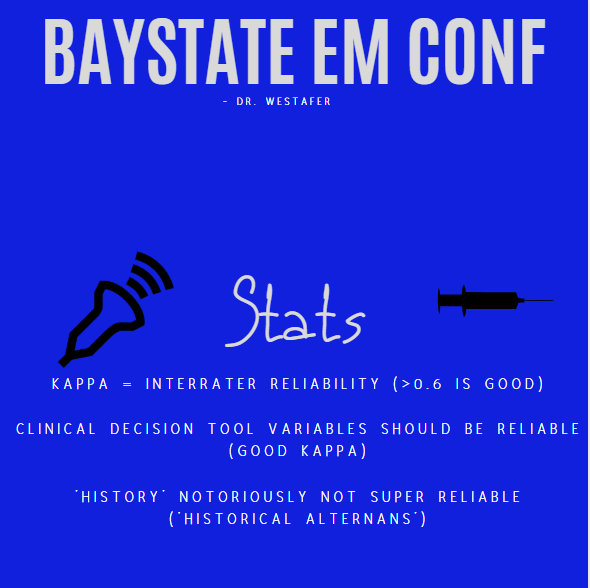 BaystateEM's tweet photo. at #EMconf @Lwestafer breaks down reliability and agreement in #statsarefun
for more #FOAMed @foampodcast https://t.co/pIzMLbNlRL https://t.co/tW6CAR9H7d