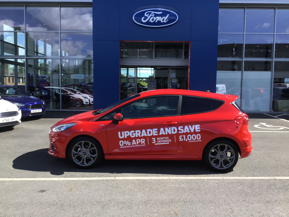 Trowbridge_Ford's tweet photo. 📣 NO DEPOSIT/£249 A MONTH/0% APR 📣
Fiesta ST-Line Edition 1.0L 95PS 3 door in Race Red
Quote includes £1,000 'Upgrade and Save' (please see our website for T&amp;C's) and Dealer Discount of £562
39 month term with 6,000 miles per annum

 Call us today 01225 752525 https://t.co/B3LsIOr8Ab