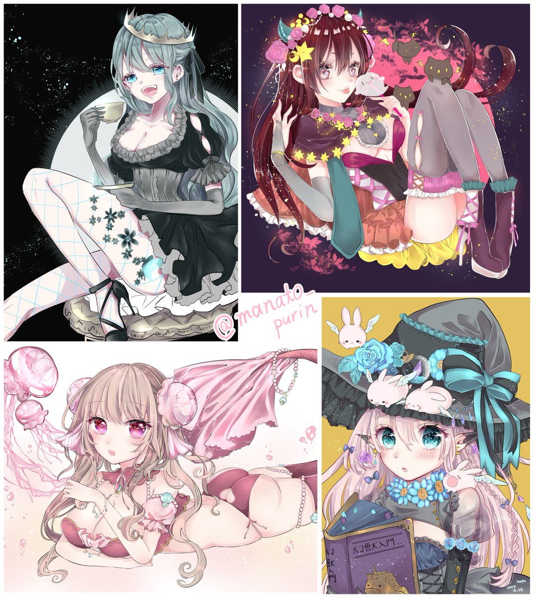 #女の子のイラストだけで興味を持ってくれる方へ届け
#作品を見て下さいあわよくばフォローしてください祭 
魅力的な女の子めざして描いてます!宜しかったら見ていって下さい✨ 