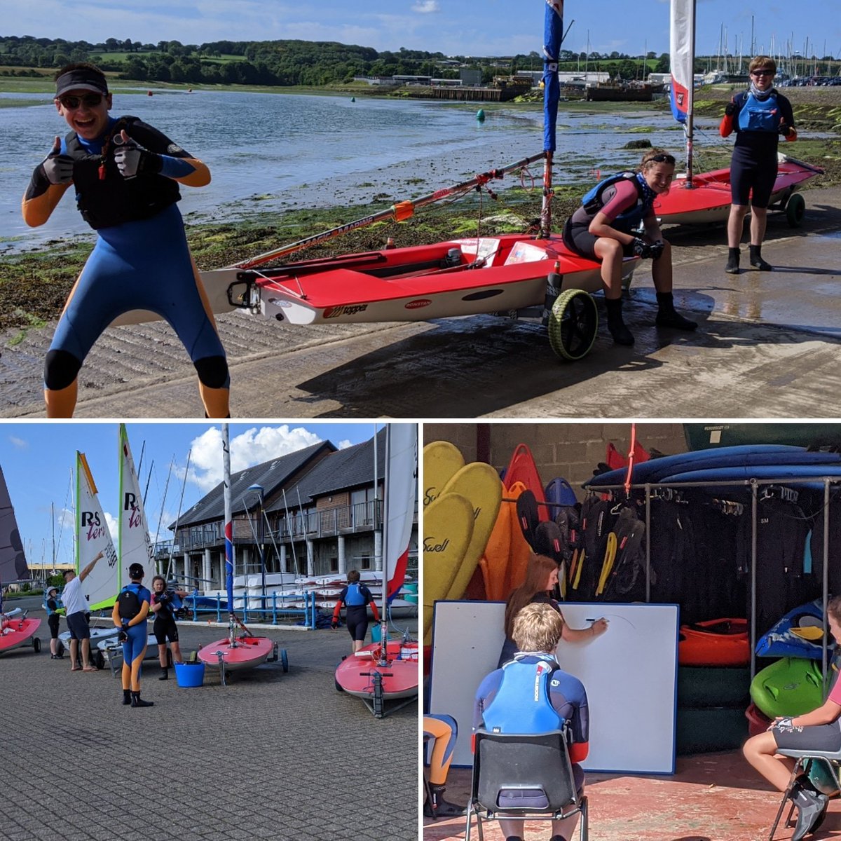 PPSailAcademy's tweet photo. Great day to start squad training with the troublesome toppers ready to go! #toppersailing #PPSAsailing #toppers #pembrokeshirecoast #ppsatraining #troublesometoppers
@RYACymruWales @topper_racing https://t.co/HBD4cXEAbf
