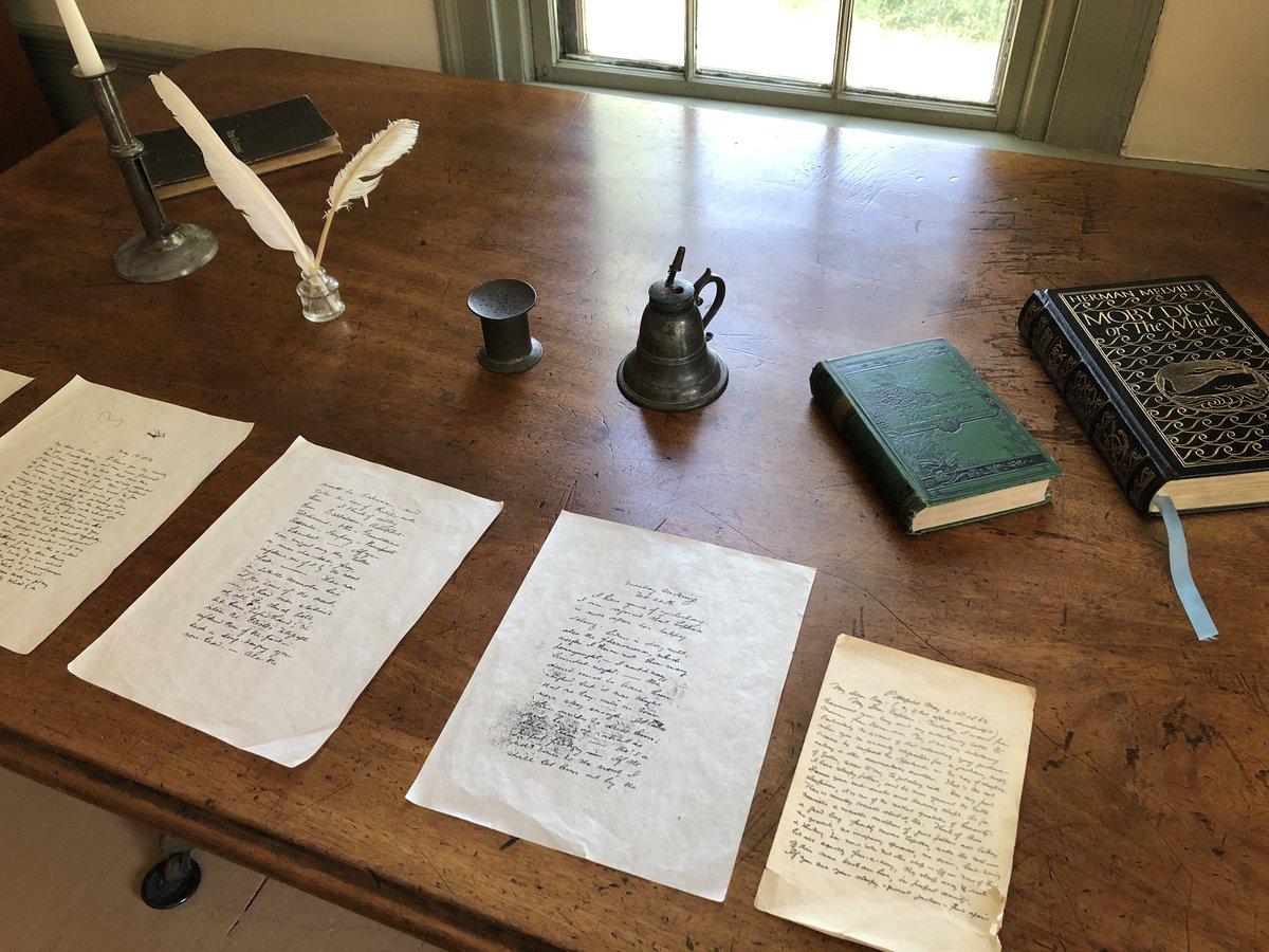 The desk where Herman Melville wrote “Moby Dick”.