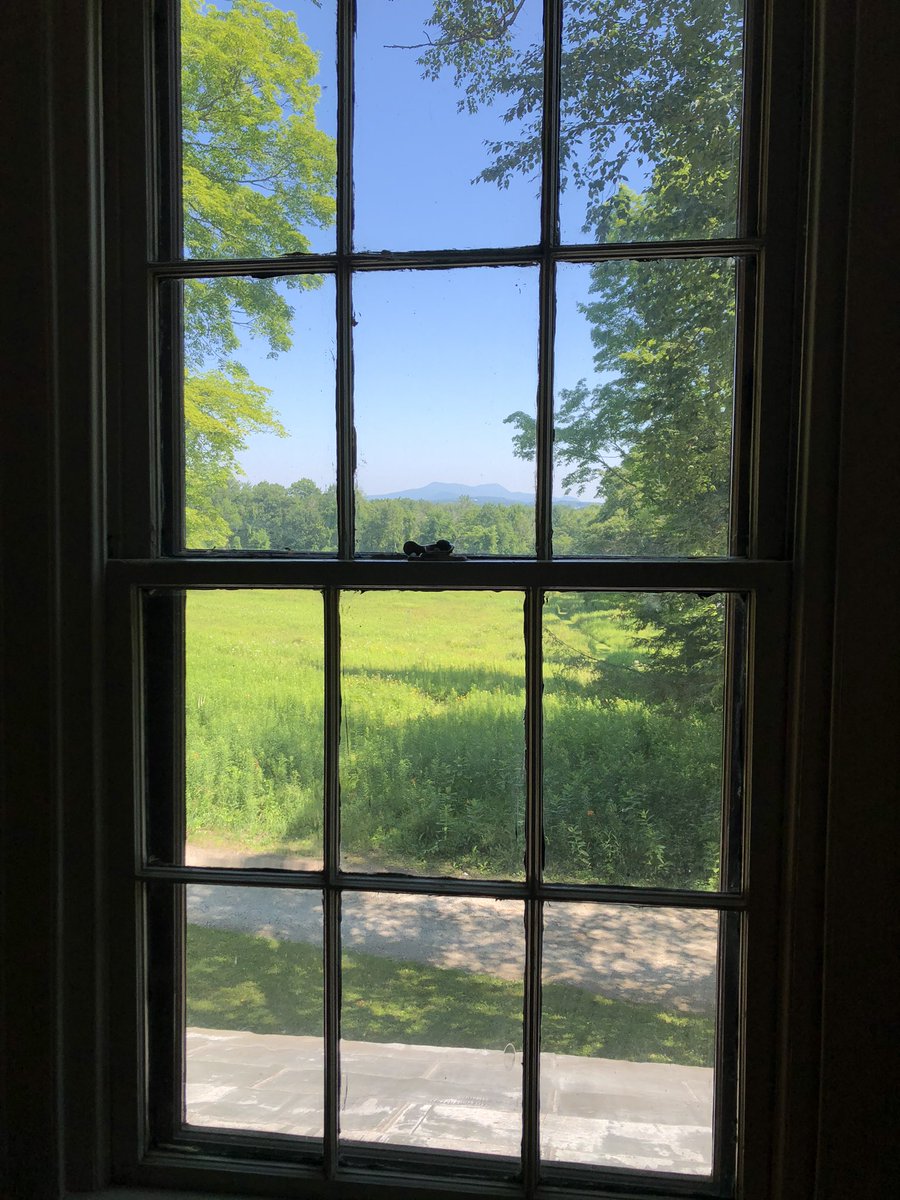 The view out Melville’s window as he wrote “Moby Dick”. The mountain in the distance reminded him of the arched back of a whale. “I have a sort of sea feeling here in the country ... I look out of my window in the morning when I rise as I would out of a port-hole of a ship.”