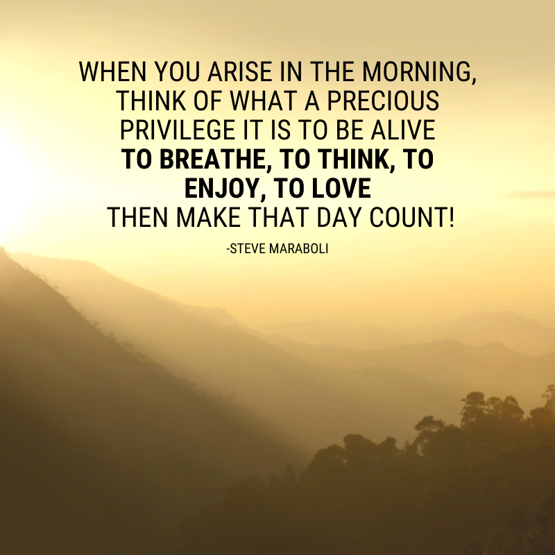 Make the day count! #MotivationMonday