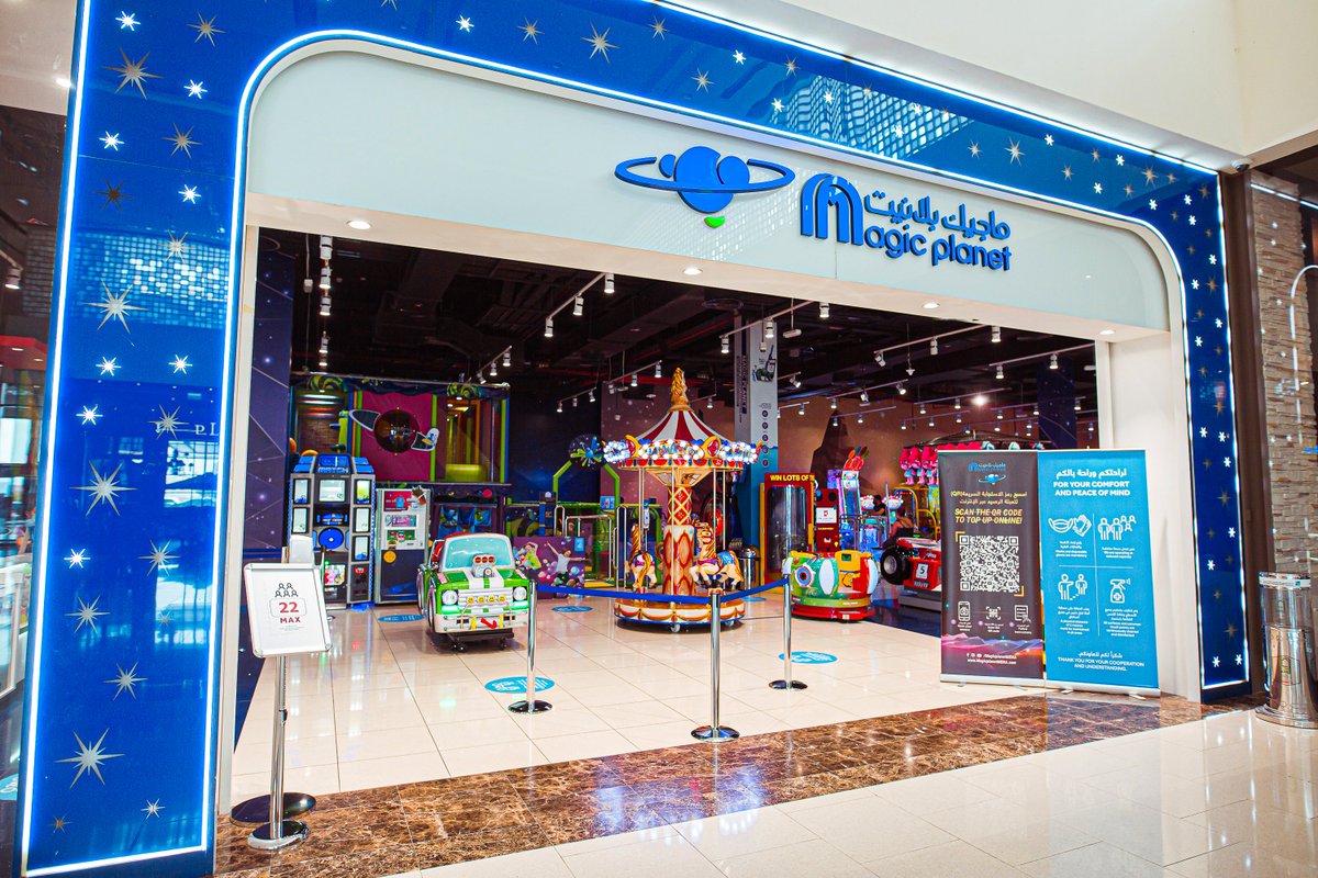 CityCtrMeaisem's tweet photo. This summer, benefit from #CCMeaisem’s unique shopping offers while your little ones hop around @MagicPlanetMENA! With necessary precaution measures in place to guarantee your children’s safety, a world of adventure and thrill awaits them👾 #GreatMoments https://t.co/uVayKSZQsv