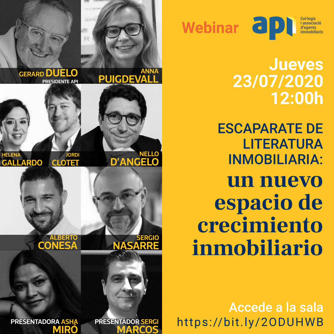 apicatalunya's tweet photo. #Recursos para convertirte en mejor agente #inmobiliario
Jueves 23 de Julio 
¿Quién no querría tener los conocimientos que le ayudaran a ser el agente inmobiliario de referencia en su zona, ¿verdad? 
Accede a #Zoom
https://t.co/MIswODMiWj
 #AIC #COAPIBCN https://t.co/Ltmamn8XOn