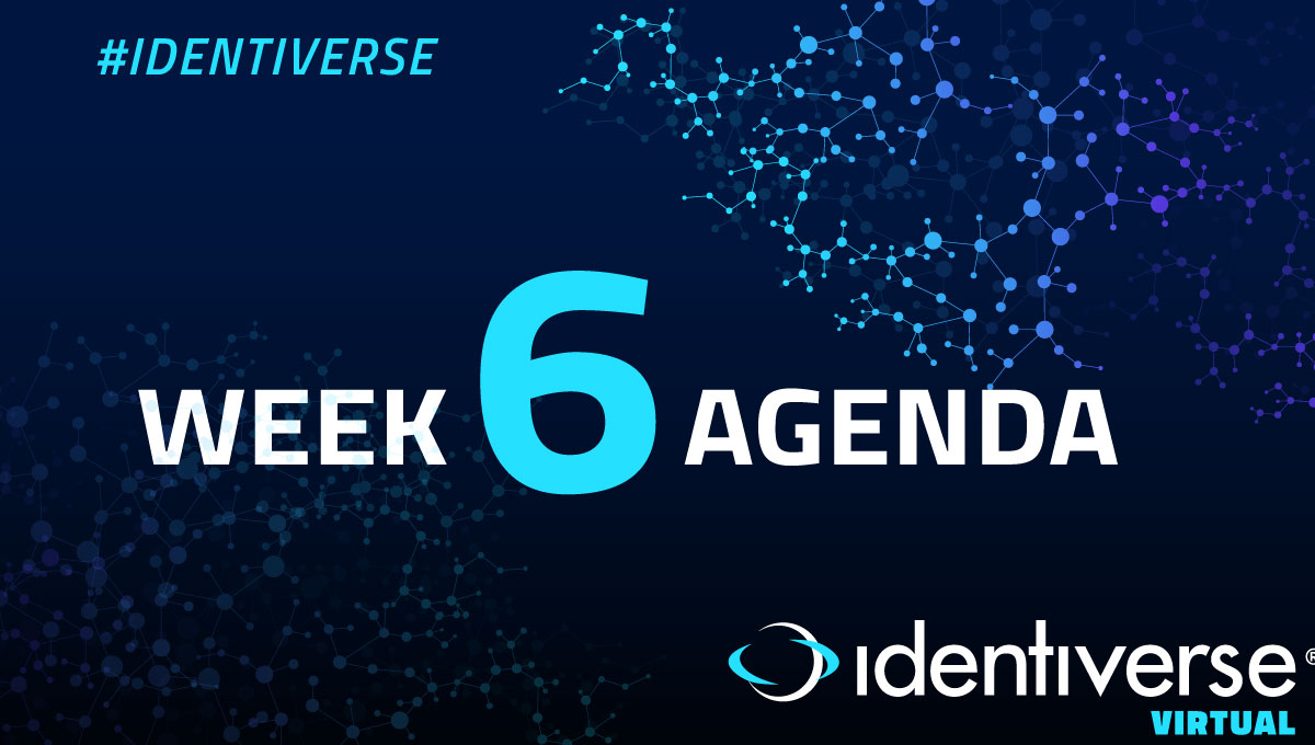 Identiverse on Twitter "Our Week 6 Agenda is JAM PACKED! From sessions