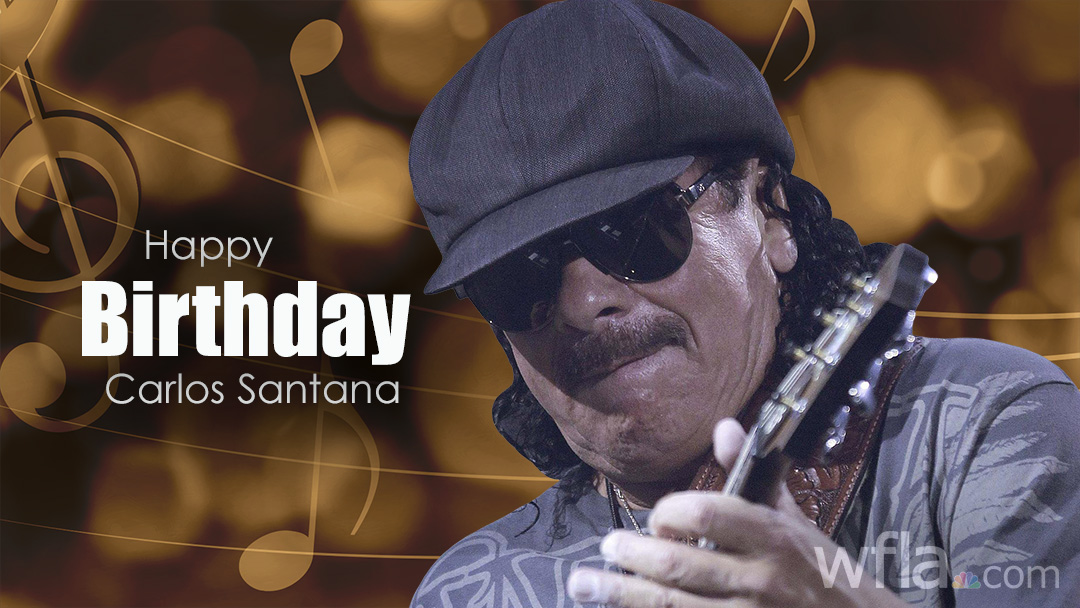 Happy 73rd birthday to guitar legend Carlos Santana!  
