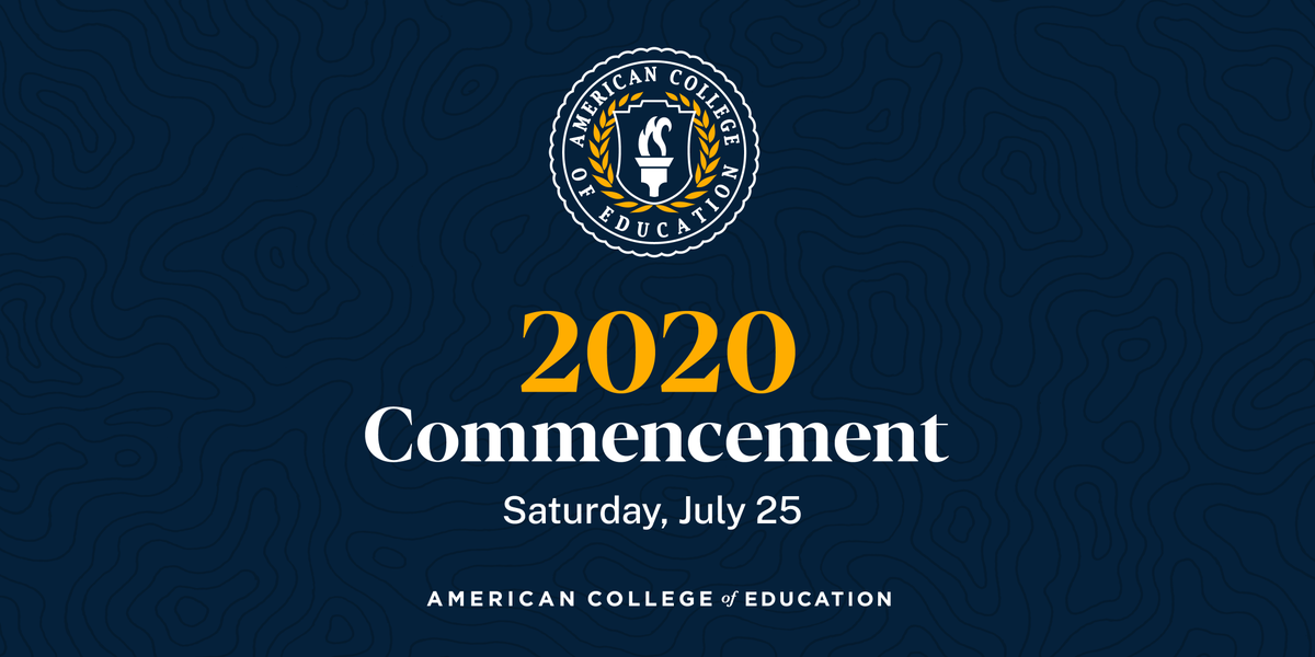 ACEedu's tweet photo. Less than a week until #ACECommencement! Join us for the virtual ceremony this Saturday, July 25, at 1 pm ET / 12 pm CT / 10 am PT. Bookmark this page so you can easily access the live stream on the day! https://t.co/iyeMei5cZO https://t.co/0a5eMX4wxC