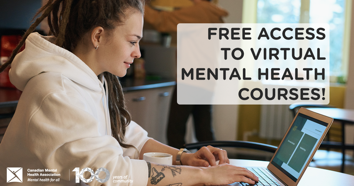 Heads up! CMHAs across Canada are offering *free* virtual #MentalHealth courses. Check out the updated list and register today! #RecoveryColleges #elearning bit.ly/3c8HAWI