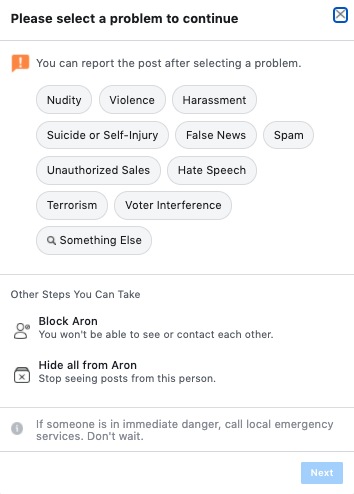 Facebook does not have a category for spreading medical misinformation that could harm lives. With 140,000 dead in the US, isn't time that Mark Zuckerburg flags this?
