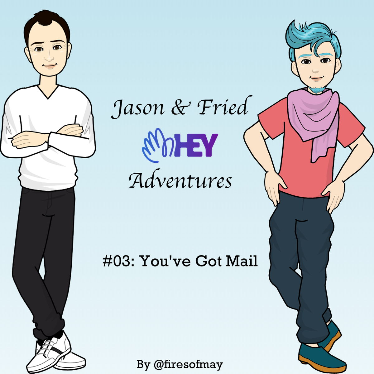 firesofmay's tweet photo. #JasonAndFried Hey Adventures: #03: You've Got Mail!
In this episode, Jason is overwhelmed with email notifications! Let's find out what happens next! π
cc: @heyhey @jasonfried https://t.co/0ZX5z0o7Jy
