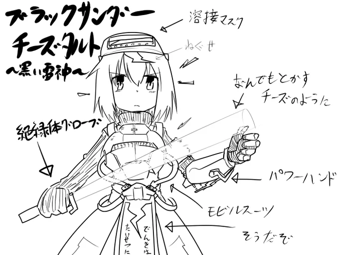 ブラックサンダーチーズタルト～黒い雷神～ 