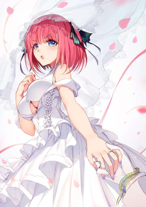 不機嫌の花嫁
为 @KosmosBeta 画的~他们有在做二乃if线漫画
#五等分の花嫁  #中野二乃 