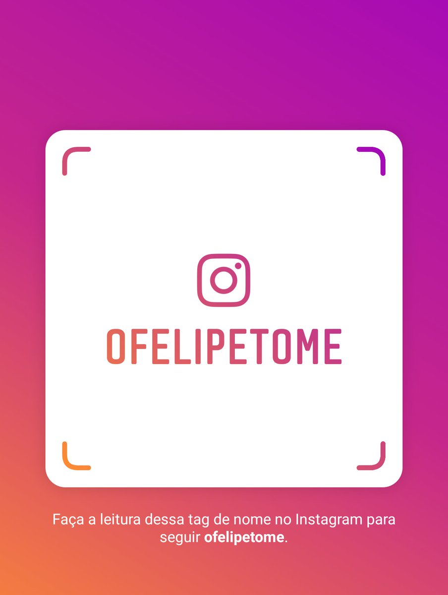 Siga-me no Instagram! Nome de usuário: ofelipetome
instagram.com/ofelipetome?r=…