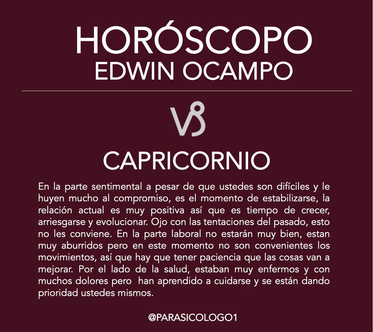 parasicologo's tweet photo. #HoróscopoEdwinOcampo ✨💫 https://t.co/M81cgDZ4Co