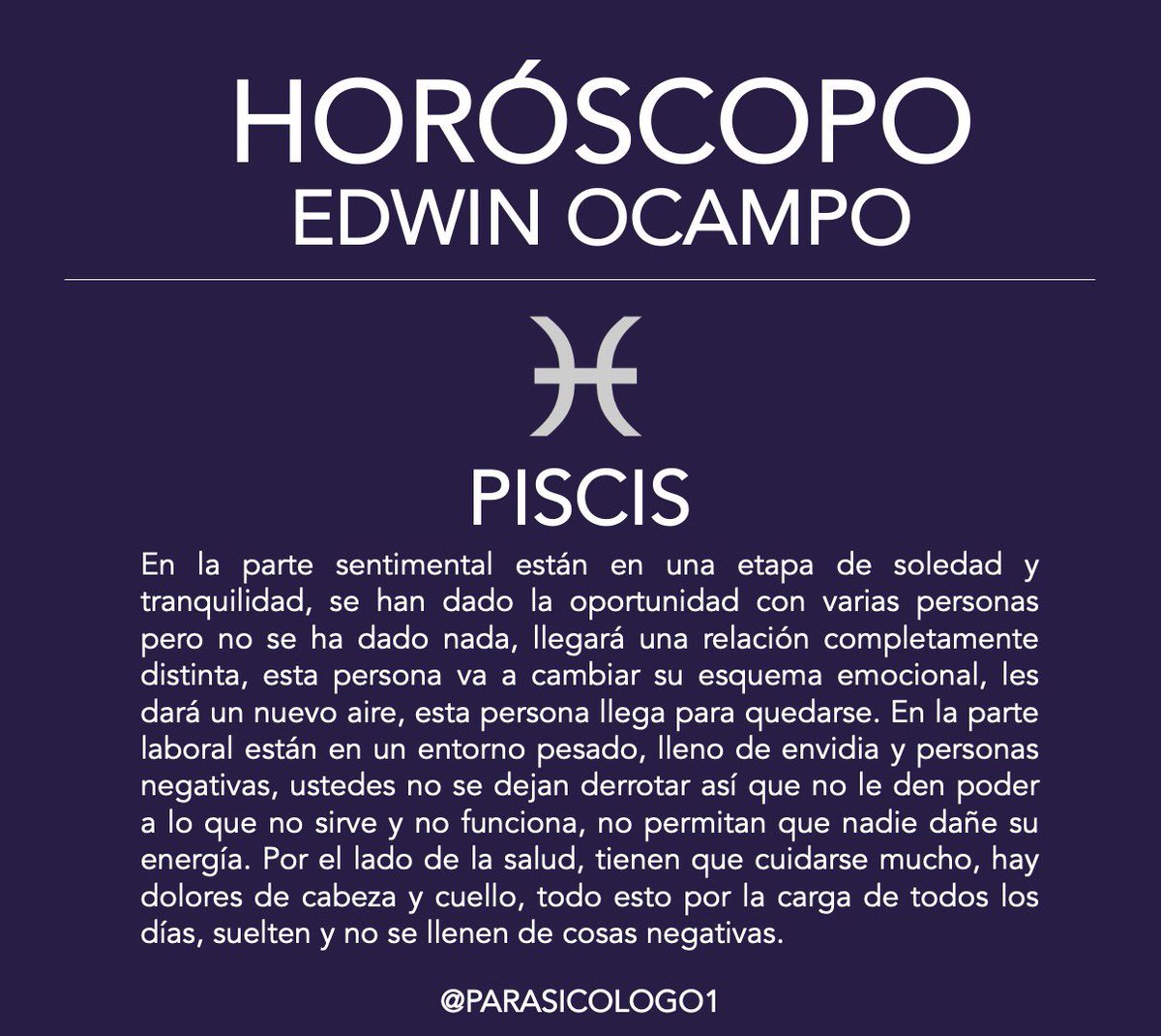 parasicologo's tweet photo. #HoróscopoEdwinOcampo ✨💫 https://t.co/M81cgDZ4Co