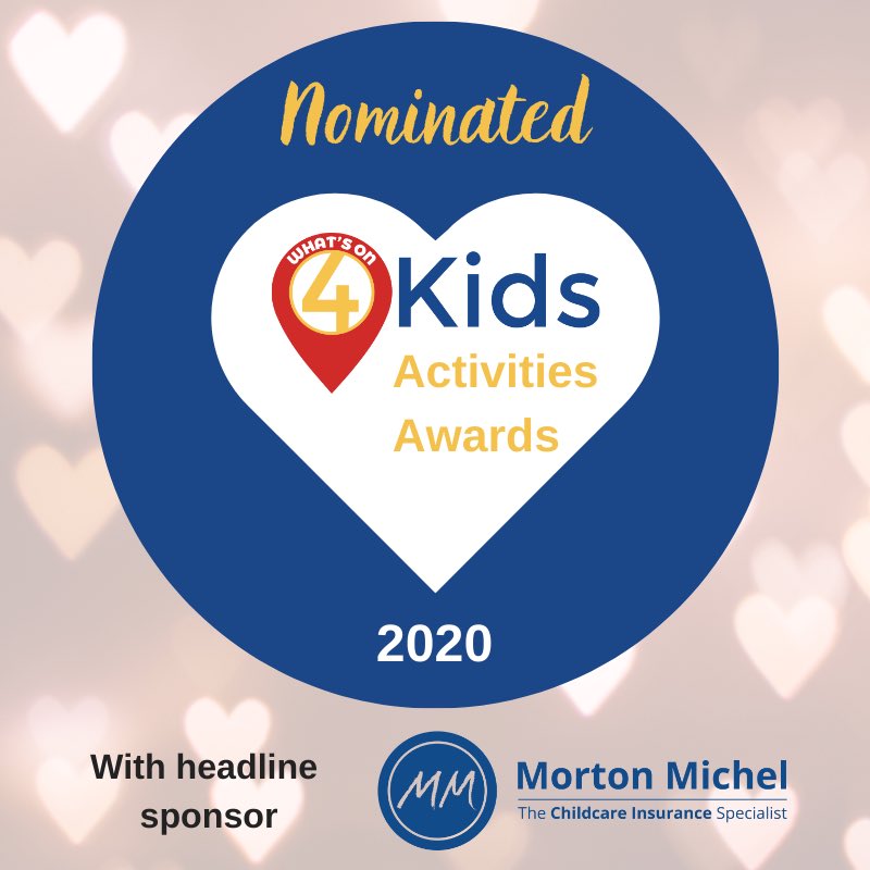 Over the moon to have been nominated for a #whatson4kidsaward in the category of ‘Most Loved Academic or Creative Activity - Franchise or Licence Territory’ - now time to get some votes in! #fingerscrossed