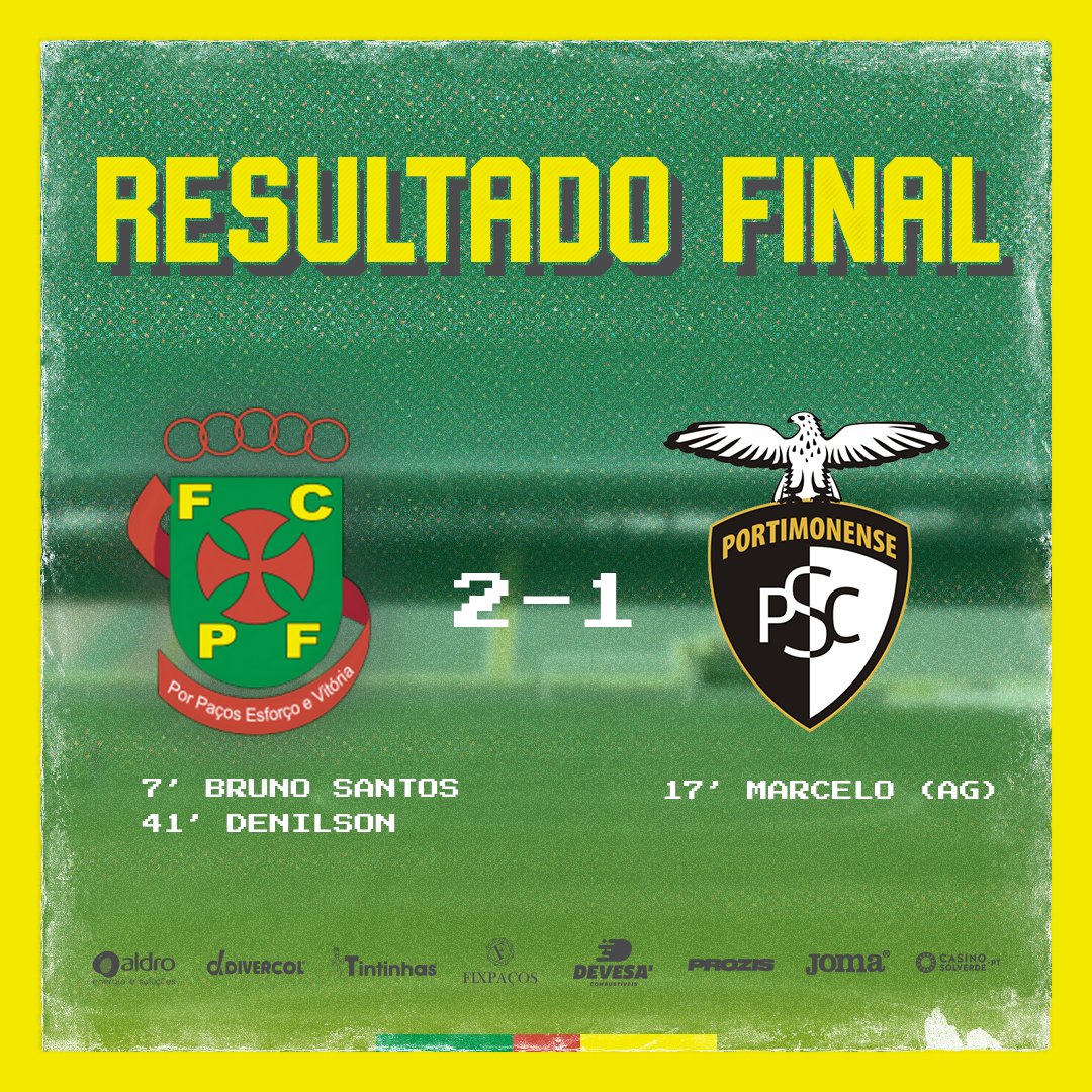 #LigaNOS | #FCPFPSC | 2-1 | 📣 MISSÃO CUMPRIDA: está garantida a manutenção na Liga NOS! 👊 #DefendeOAmarelo