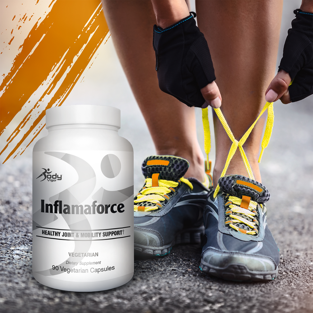 bodyvigor's tweet photo. Soothe aching, creaky joints with Inflamaforce! Our formula helps provide pain and swelling relief with a powerful anti-inflammatory herbal blend containing Turmeric, White Willow, and Devil’s Claw Root. Run, jump, and climb vigorously with Inflamaforce. https://t.co/rFew7ATKt4