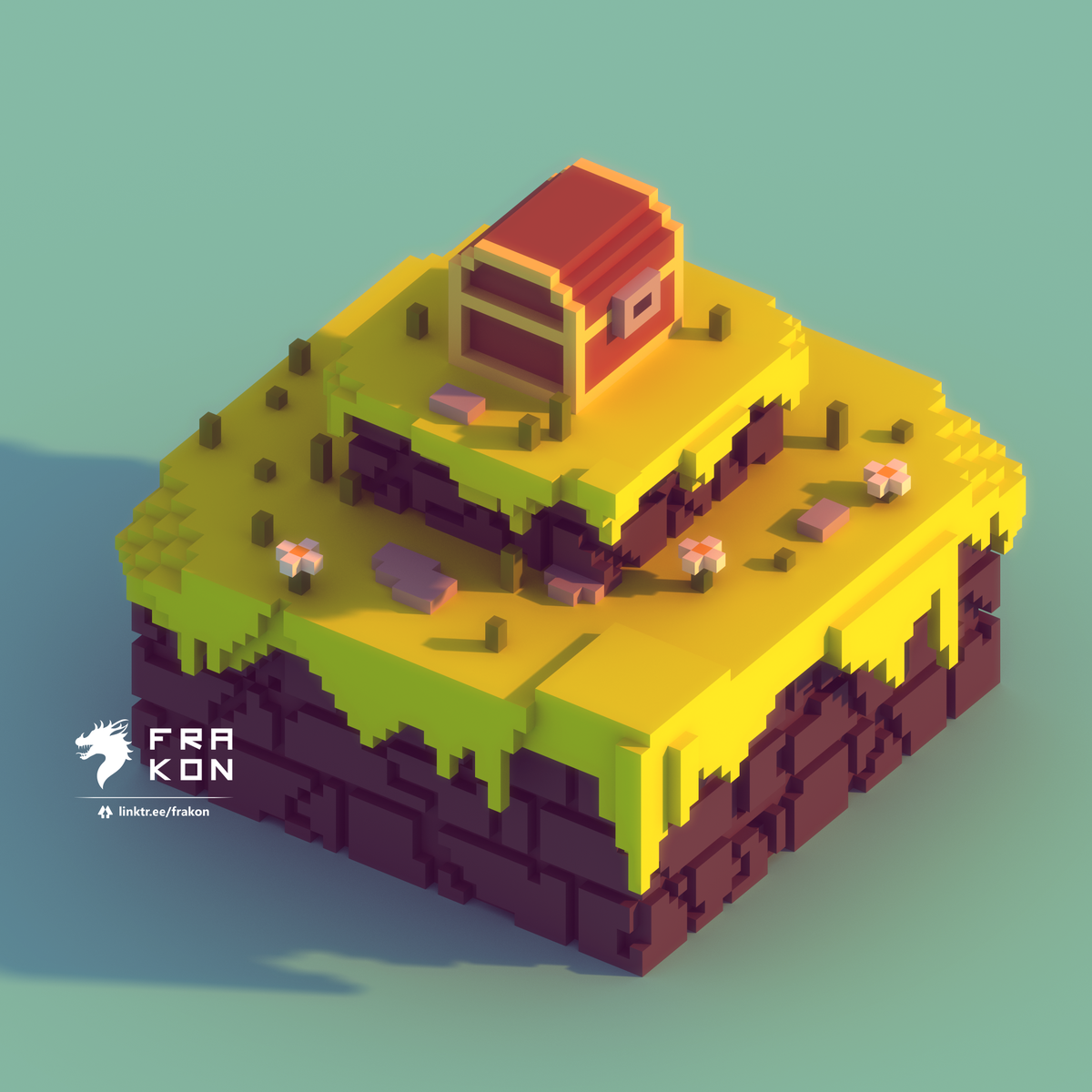 Treasure Chest Design - 3D Voxel art
⛩
#voxel #voxelart #magicavoxel #adventure #gameart #lowpoly #lowpolyart #lowpoly3d #3d #drawing #art #artwork #3dmodel #artwork #chest #treasure #blocks #adventure #game #videogames #videogamesart #leveldesign #gamelevel