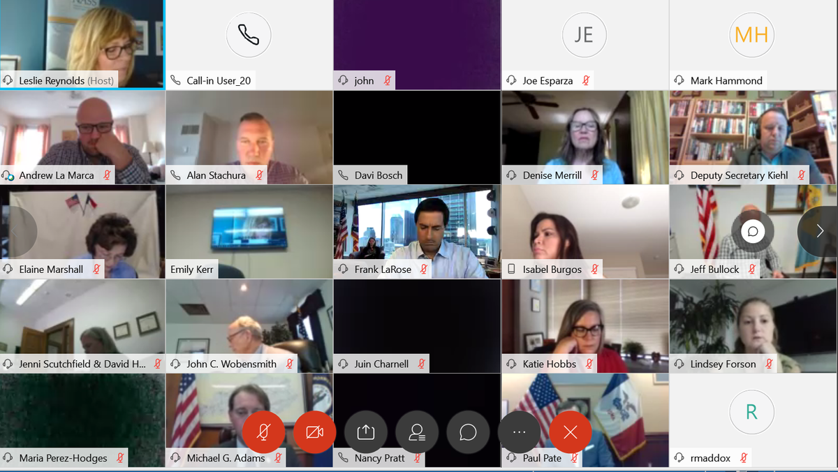 2020 Virtual #NASSCon continues today with the Business Services Committee meeting.

Thanks to our co-chairs @SOTSMerrill and <a href="/FrankLaRose/">Frank LaRose</a> for leading the meeting!