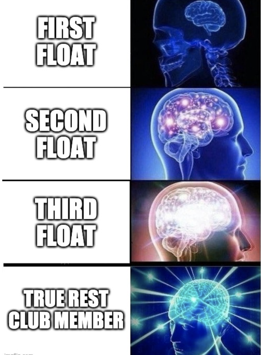 TrueRESTdetroit's tweet photo. Practice patience: one float at a time⁠🙏💙🙏⁠ 

You can learn more about how you can save on floats with our frequent floater programs in the link below! ⬇️

https://t.co/7LBRtr6oaf 

#TrueRESTDetroit #FloatTherapy #ScienceOfFeelingGreat⁠ https://t.co/PSthBUrRe1