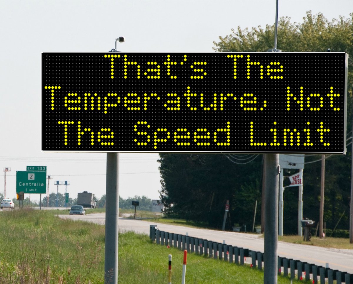 Don't be fooled. Obey the speed limit. ☀️