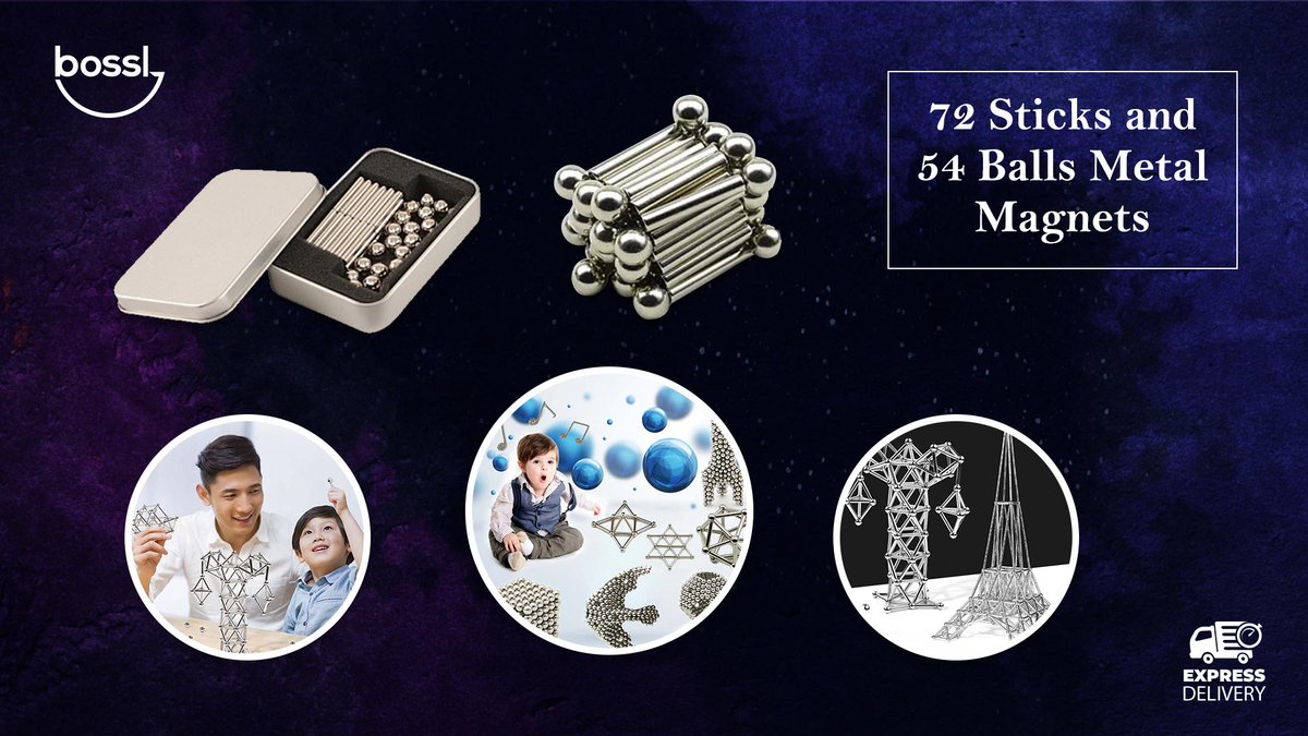bossl_com's tweet photo. Bring out your creative juice in building blocks! Create anything you like with this innovative magnetic building toys.

#RT if you need this now and #followback if you'd like to play this with your kids too! https://t.co/UFTXd23BDj