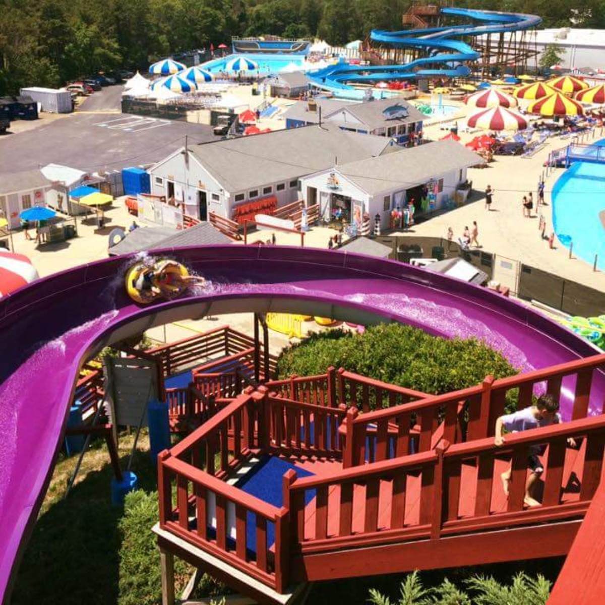 WizzCod's tweet image. One of our favorite views is seeing our happy visitors scattered throughout the park and soaring through water slides.