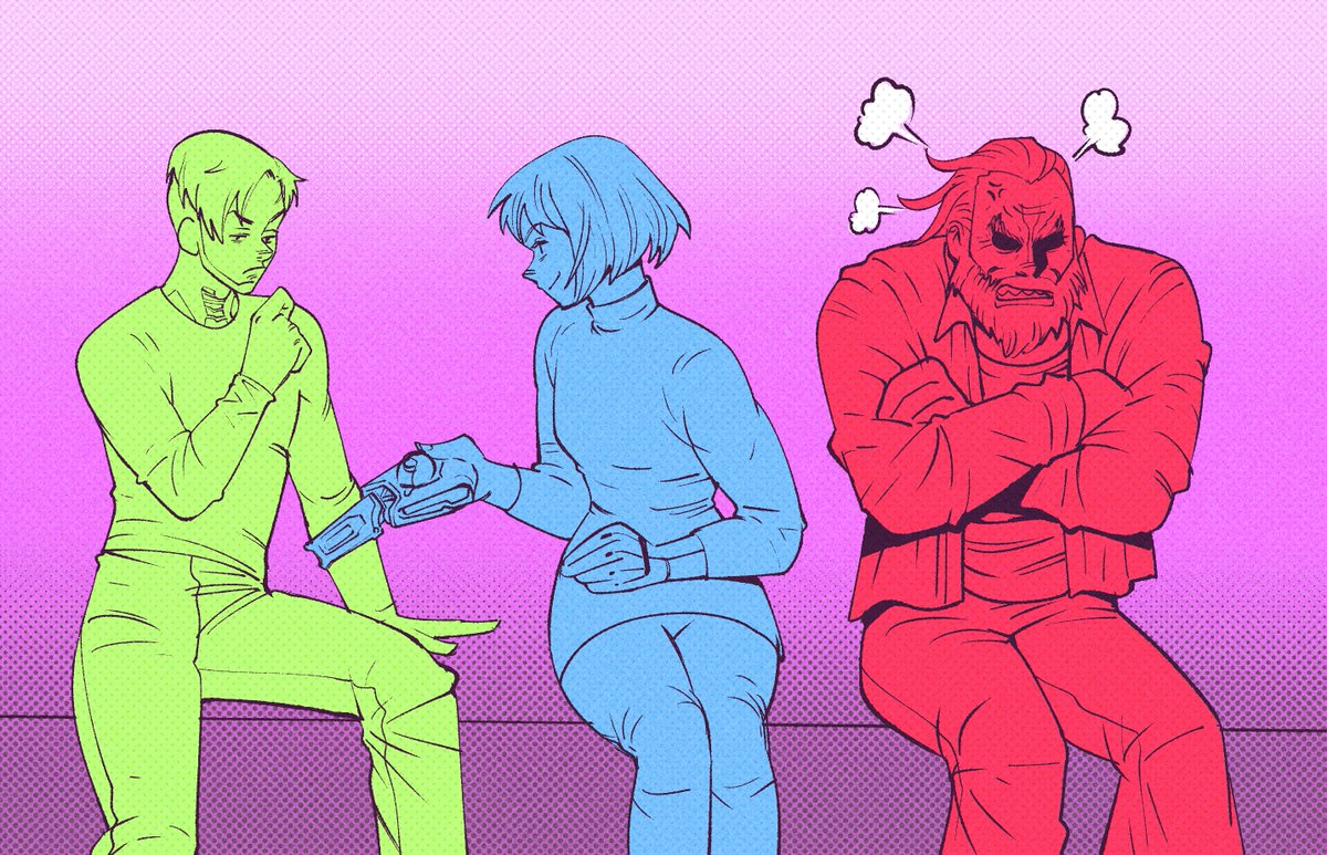 Day 20: Friendship #31DaysOfApex #ApexLegends #ApexLegendsFanart #Fanart  #Wattson #Crypto #Caustic