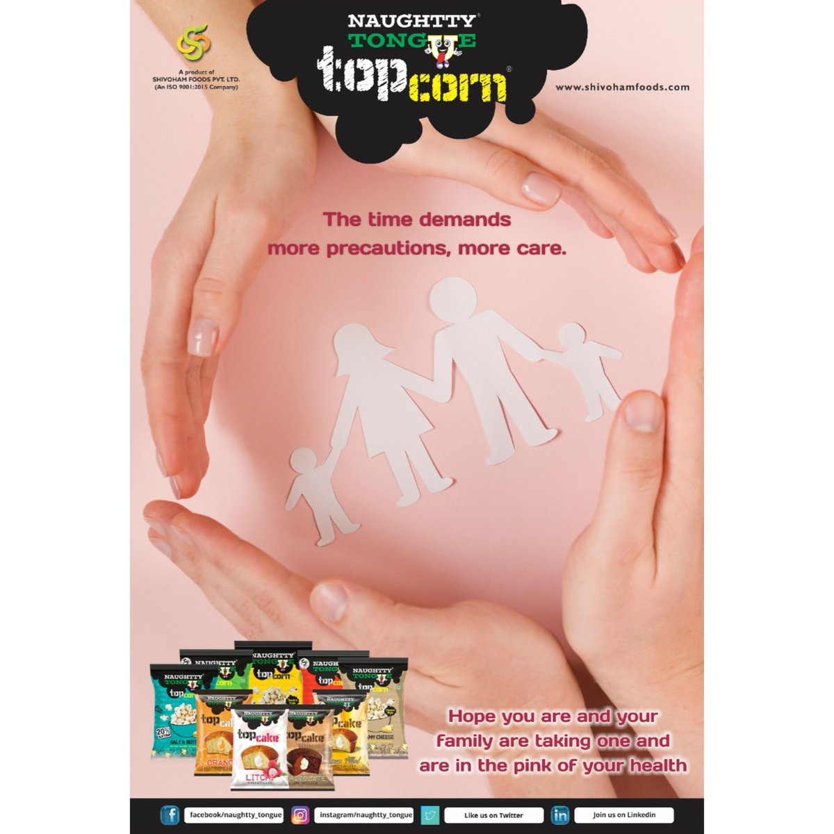 shivohamfoods's tweet photo. We all going through this tough phase..
The time demands more precaution, more care..
Hope every one is taking good care of and himself and family..
Keep safe.. #KeepMunching #topcorn #topcake #naughttytongue #covid_19 #keepsafe https://t.co/RigZuvIWRd