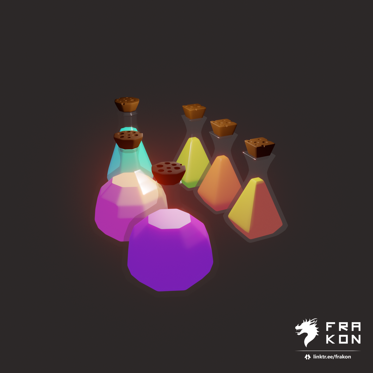 Lowpoly Potions
⛩
#blender #potions #rpg #game #gamedev #gamedevart #videogames #games #assets #lowpoly #design #items #designinspiration #isometric #gameart #lowpolyart
⛩
Check the animations on my instagram:
instagram.com/p/B_sY2Hrjk73/