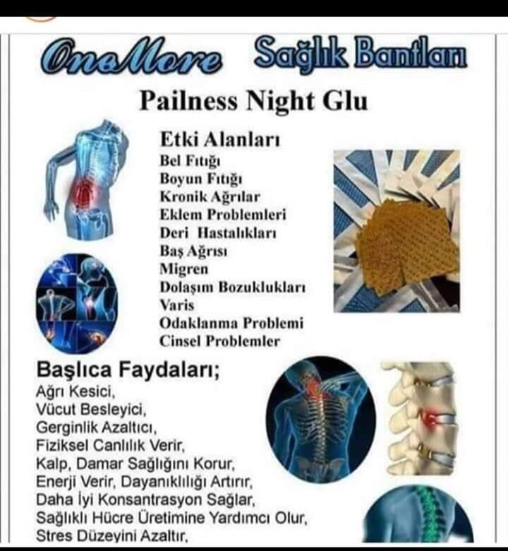 One More sağlık bantlarının faydaları ve etki alanları;