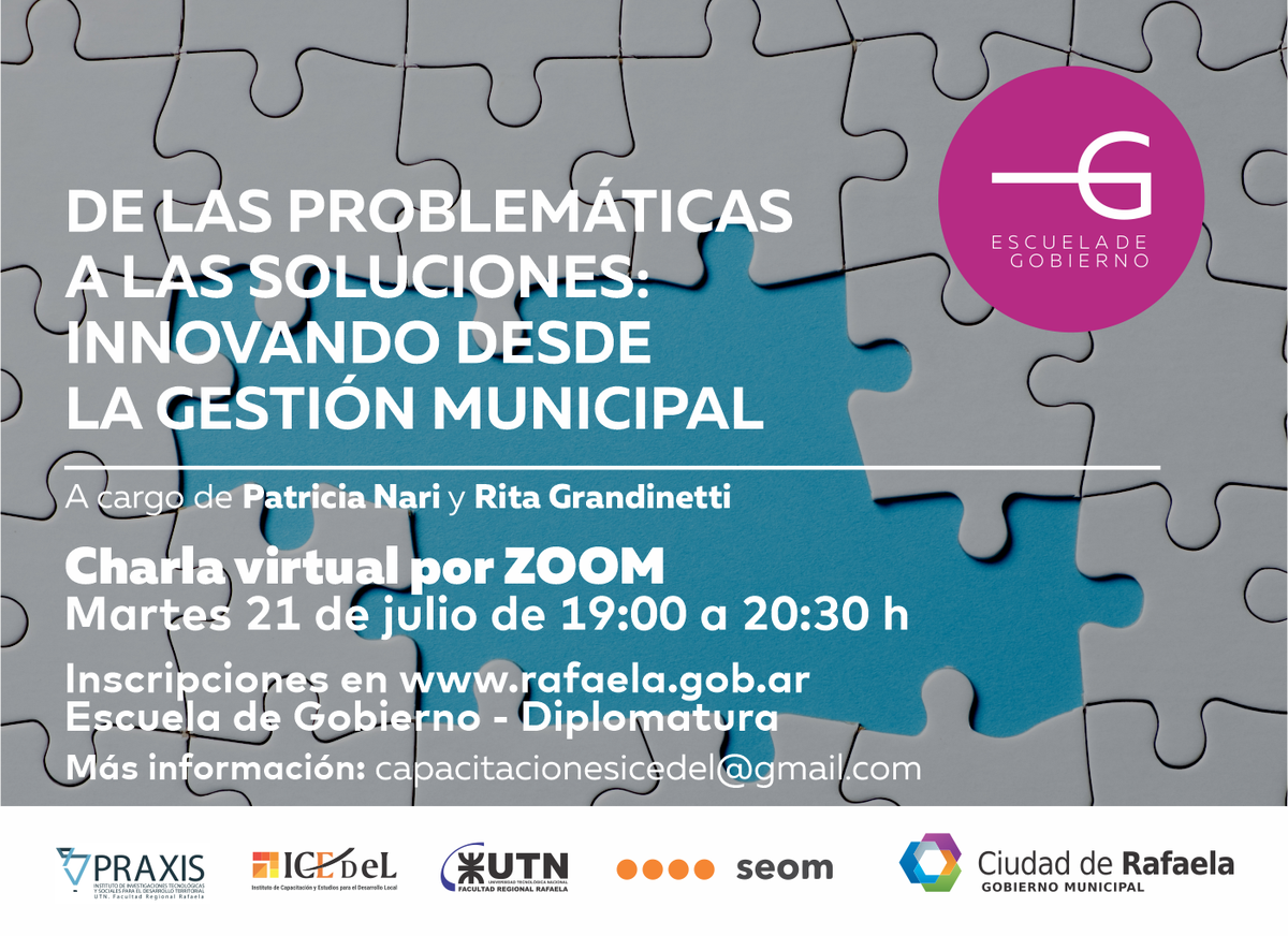patricianari's tweet photo. Mañana estaremos con @RitaGrandinetti  charlando sobre la gestión municipal y la innovación.  Gracias  por la invitación de @MuniRafaela  y de todas la instituciones locales que son parte de la convocatoria. https://t.co/PZAK7iE2dZ