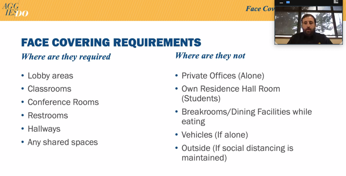 student mask requirements