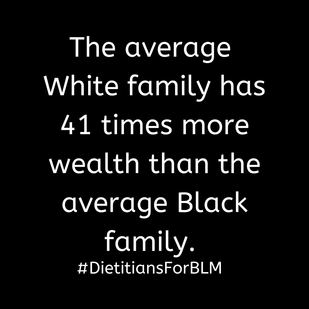onc_dpg's tweet photo. (1/2) Generational wealth and income inequalities is another manifestation of systemic racism in this country. This has a tremendous impact on the dietetics field with the requirement of 10-12 mo. unpaid internship serving as a significant barrier to this field. https://t.co/PG2tKldDBv