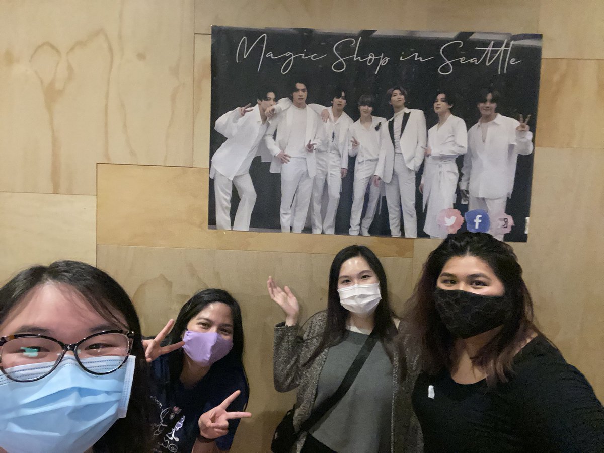 magicshopsea's tweet photo. Oasisi, Location 2&3 ✅
Thank you to all the #BTSARMY that came out to oasis for the #BTSTimeToShineSH this weekend. It was really seeing some of your faces and nice speaking to some of you! #7toenternitywithbts #magicshopinseattle https://t.co/qpmlktaAaJ
