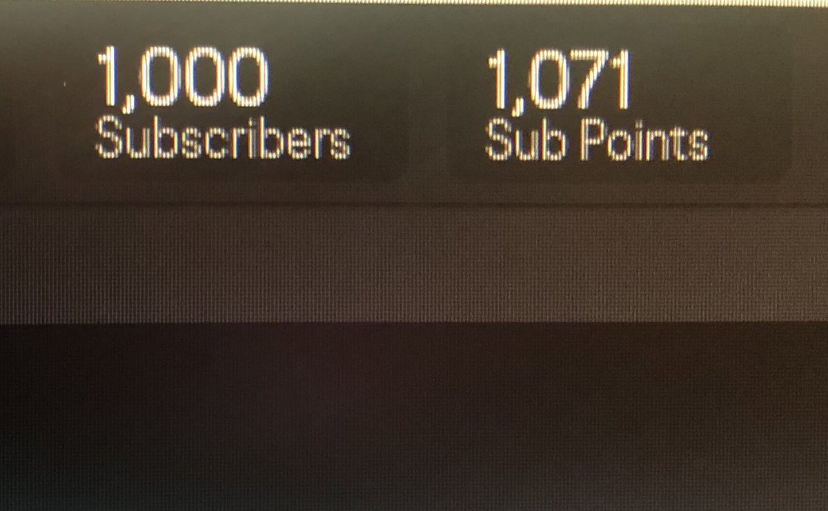 Divatopia_'s tweet photo. We did it. 1k subs on Twitch. 

This is a milestone I could have never imagined at all let alone so quickly after being back on twitch, under a month. 

Thank you all for your support during this transition. 
It means the world to me. 
Best community ever 💜💜💜 https://t.co/pUu2OTaOlX