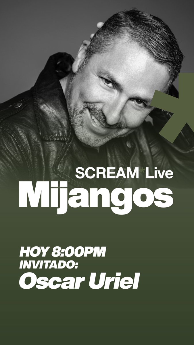 oscaruriel's tweet photo. HOY nos vemos 8pm en el #ScreamLive de @mijangos !!!! https://t.co/ON0GYZrAkw