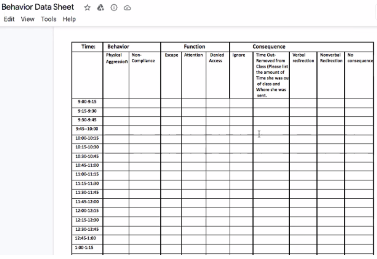 GageVentures's tweet photo. Toss sheets like these! 

Our Gage software allows teachers to digitally record behavior data right on their phone or tablet from anywhere in the room, right when the behavior arises!

#edtech #timesaving #educationtechnology #specialeducation  #behavioranalysis #educationfirst https://t.co/cMRQHPPjDi