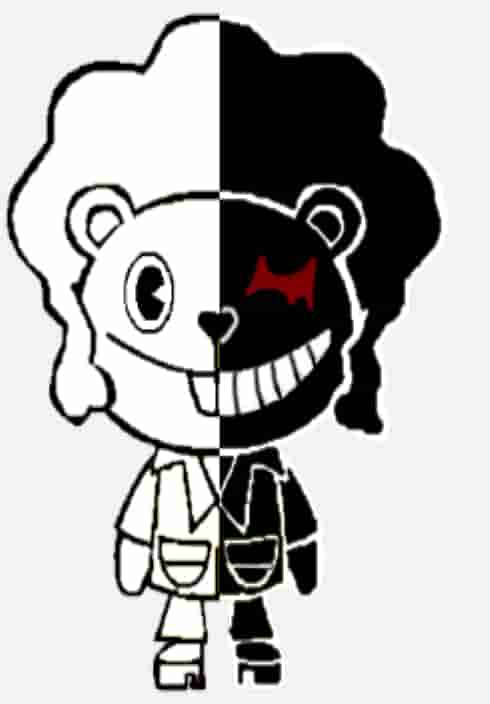 bosswin10's tweet photo. disco bear danganronpa https://t.co/obdYMEKUoY