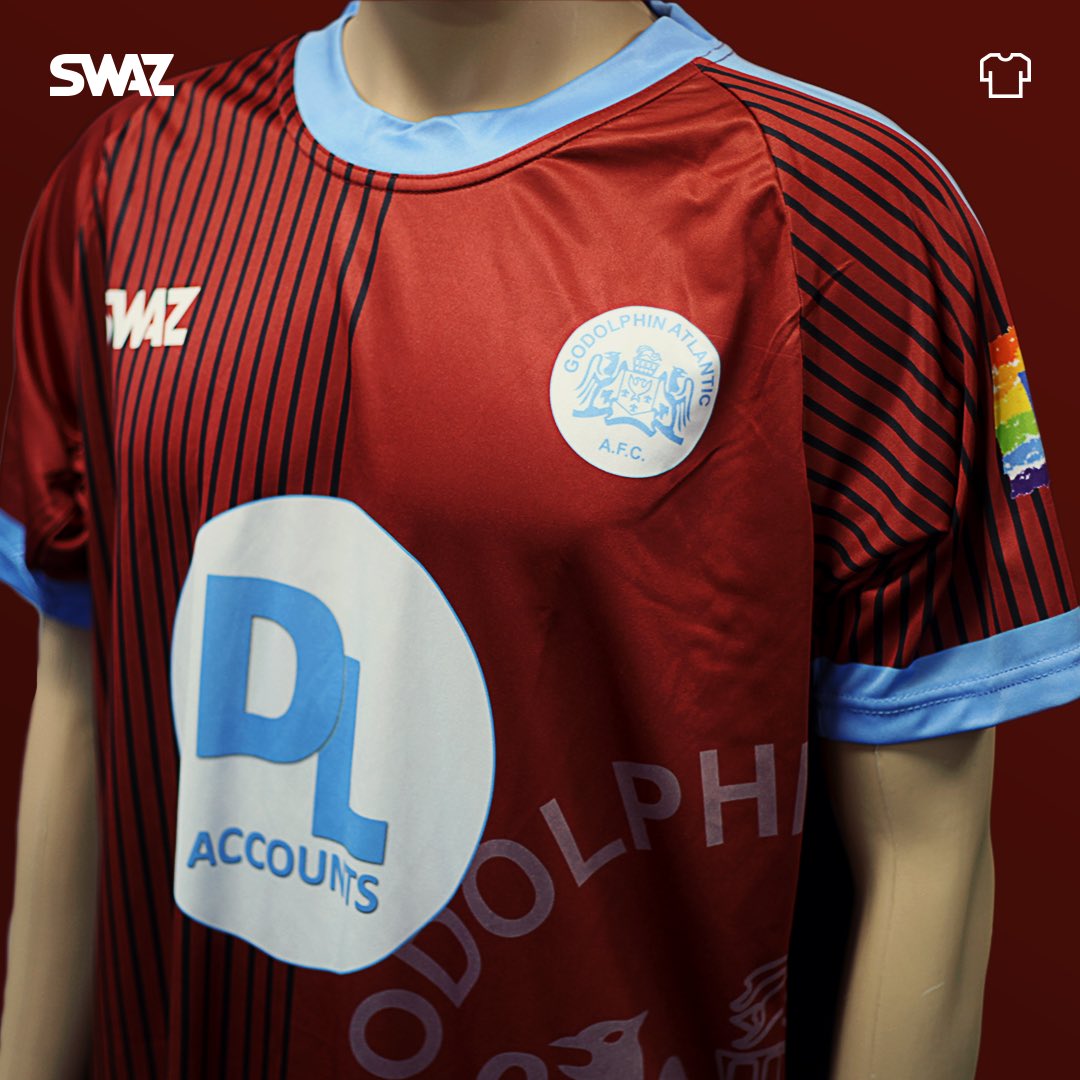 swaz_football's tweet photo. We’re buzzing to be partnering with @WeAreGodolphin and love the home and away SWAZ kit we’ve produced for them. 🔥 Check out these kits, featuring the NHS logo on the arm. 🙏
#ConceptToCompetition #BespokeFootballKit #SWAZ https://t.co/1YrCkv0GRS
