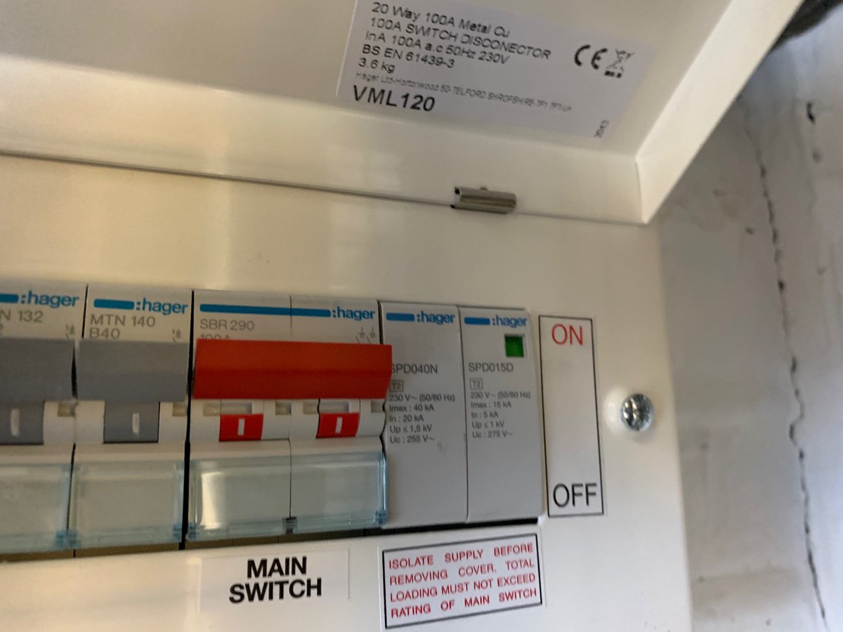 CampionElectric's tweet photo. George Mitchell - Out with the old Crabtree C50 in with the Hager #RCBO #SPD 
@hageruk @EnfieldEyre #18thedition #fuseboard #compliant #electrics #sparks #ElectricalEngineer #electricians #electrician #schoolelectrics #facilitiesmanagement 
#siteservices #caretakers @XhollieO https://t.co/SKaAg6ScUq