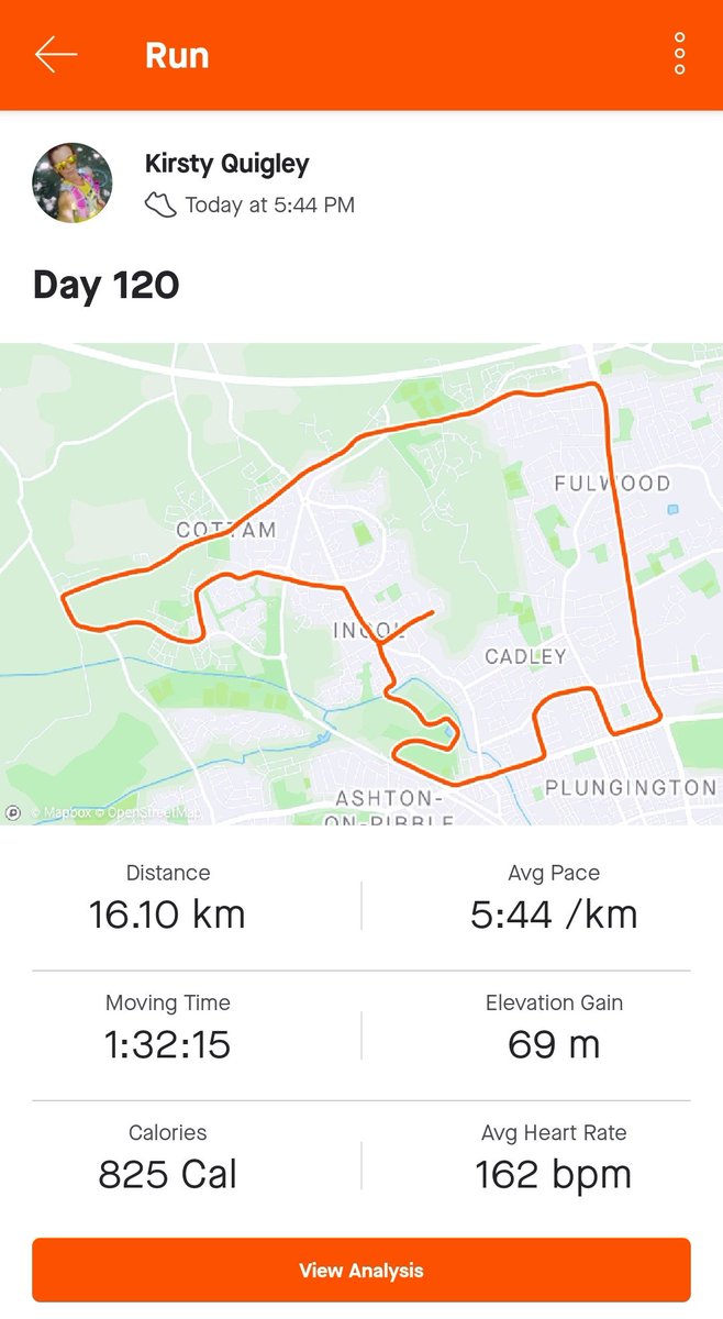 quigley_kirsty's tweet photo. Day 120... I could've gone all night 
#runstreak #runningmotivation #runner #runningchick https://t.co/eAc8Hu2tuB