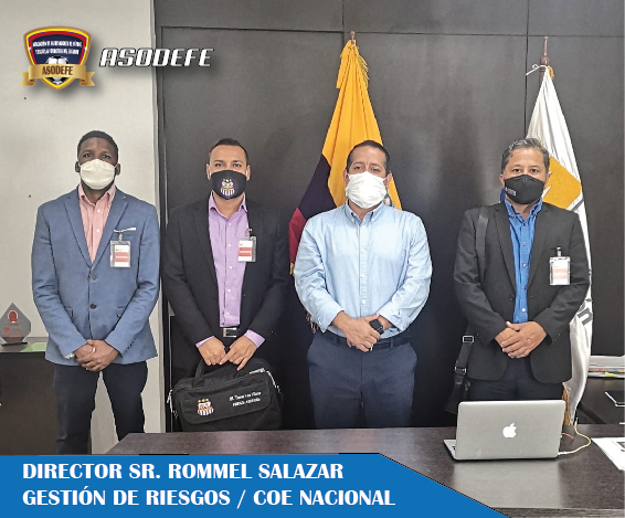 Los Directivos de ASODEFE realizarón la entrega del Protocolo para el Retorno Seguro de las Escuelas de Fútbol. Fueron recibidos por el Director de Gestión de Riesgos Sr. Rommel Salazar. Estamos muy cerca del reinicio del fútbol infanto - juvenil.
@RommelSalazar35 <a href="/Asodefe1/">ASODEFE</a>